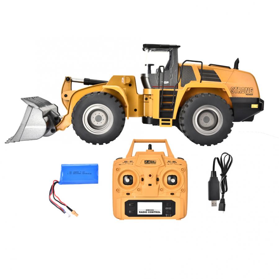 Huina 1583 Alloy Bulldozer Excavator 2.4G 10CH 1:14 Engineering Construction RC Car