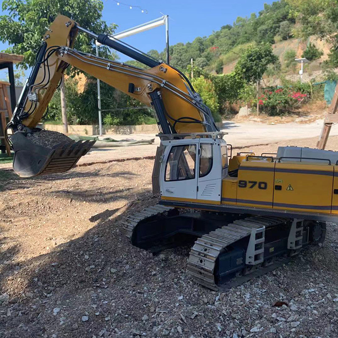 Huina Kabolite K970 Full Alloy Excavator Simulation Hydraulic Excavator RC Car High Quality Toy Gift