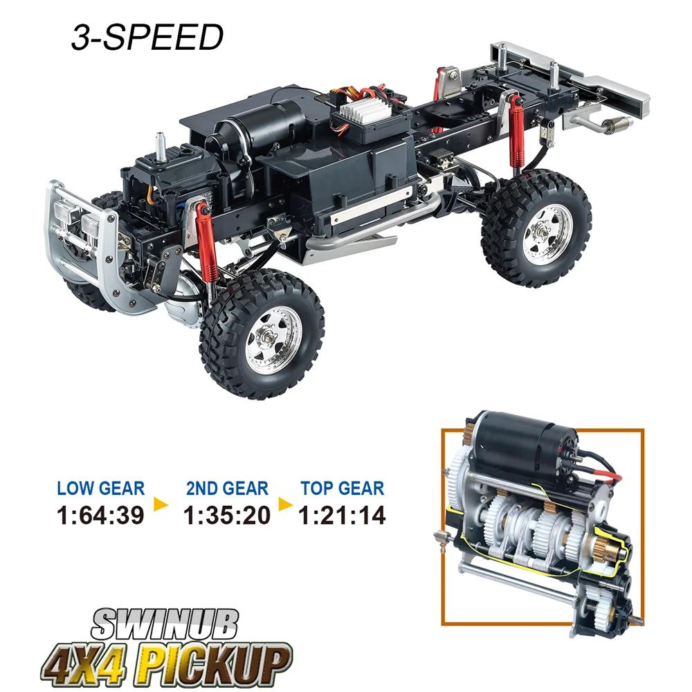 HG P409 4WD RC Car Pickup 1/10 2.4G Truck Climbing off-road Vehicle Toys Gifts