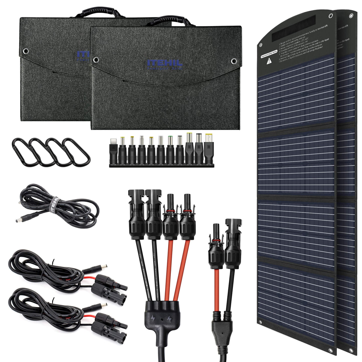 ITEHIL Solar Panel, Foldable Monocrystalline Solar Suitcase(100W, 160W)