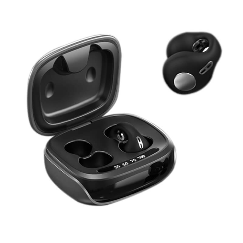 Wireless Headset Clip On Open Ear Earbuds Bone Conduction Head Set
