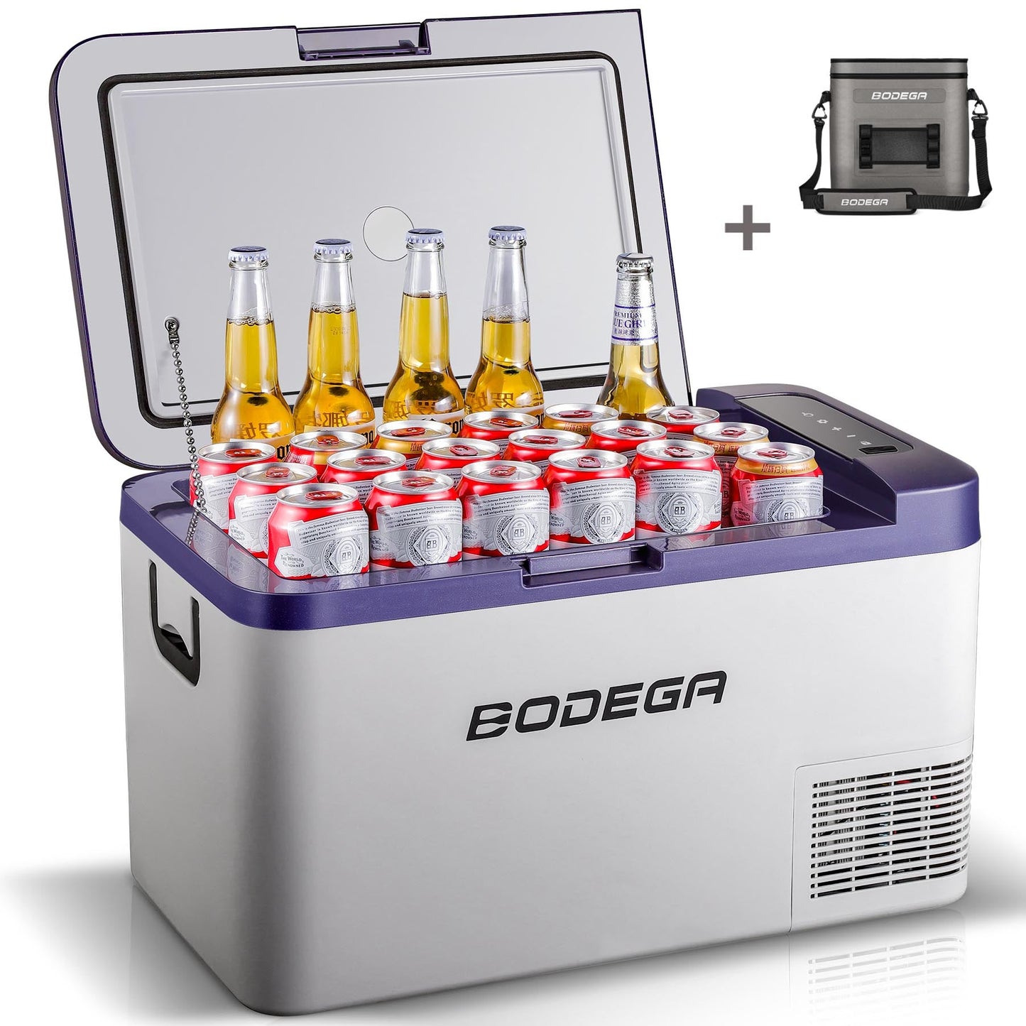 BODEGAcooler 20 Quart/18L K18 Portable Car Fridge/Freezer - Dark Blue