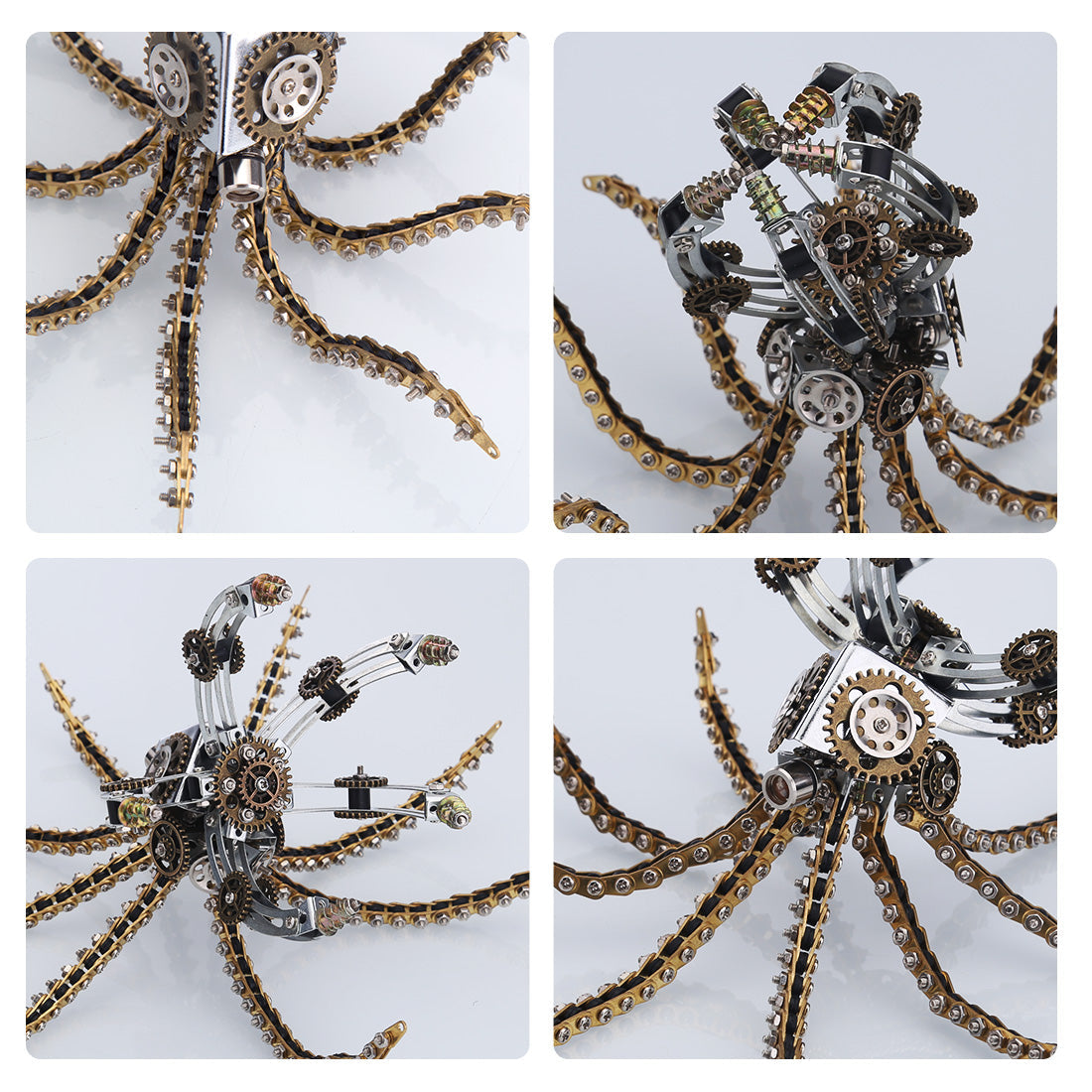 1060PCS Metal Assembly Kit Toy Mechanical Octopus