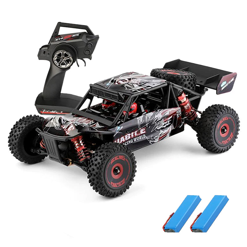 WLtoys 124016 4WD RC Car High Speed 75KM/H 1:12 2.4G Brushless Motor Desert Off-Road Car Metal Chassis