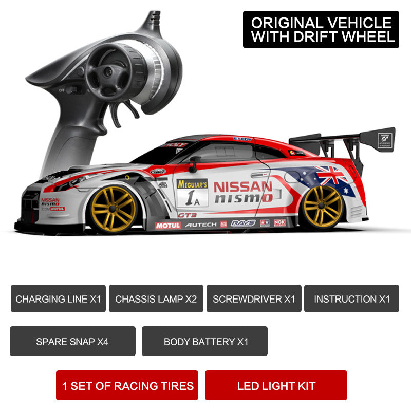KAMTOM KM1801 RC Drift Car 1:18 4WD Full-Scale Professional Drift Model Car High Speed Racing Car With Light