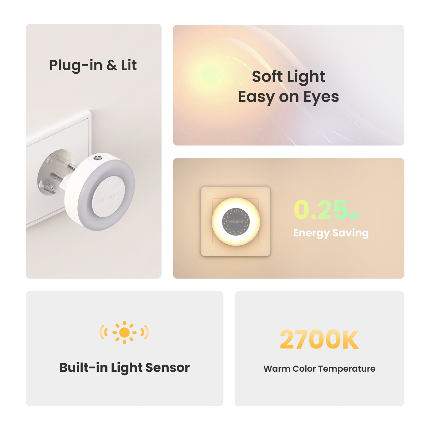 Yeelight Plug-in Light Sensor Nightlight Pura