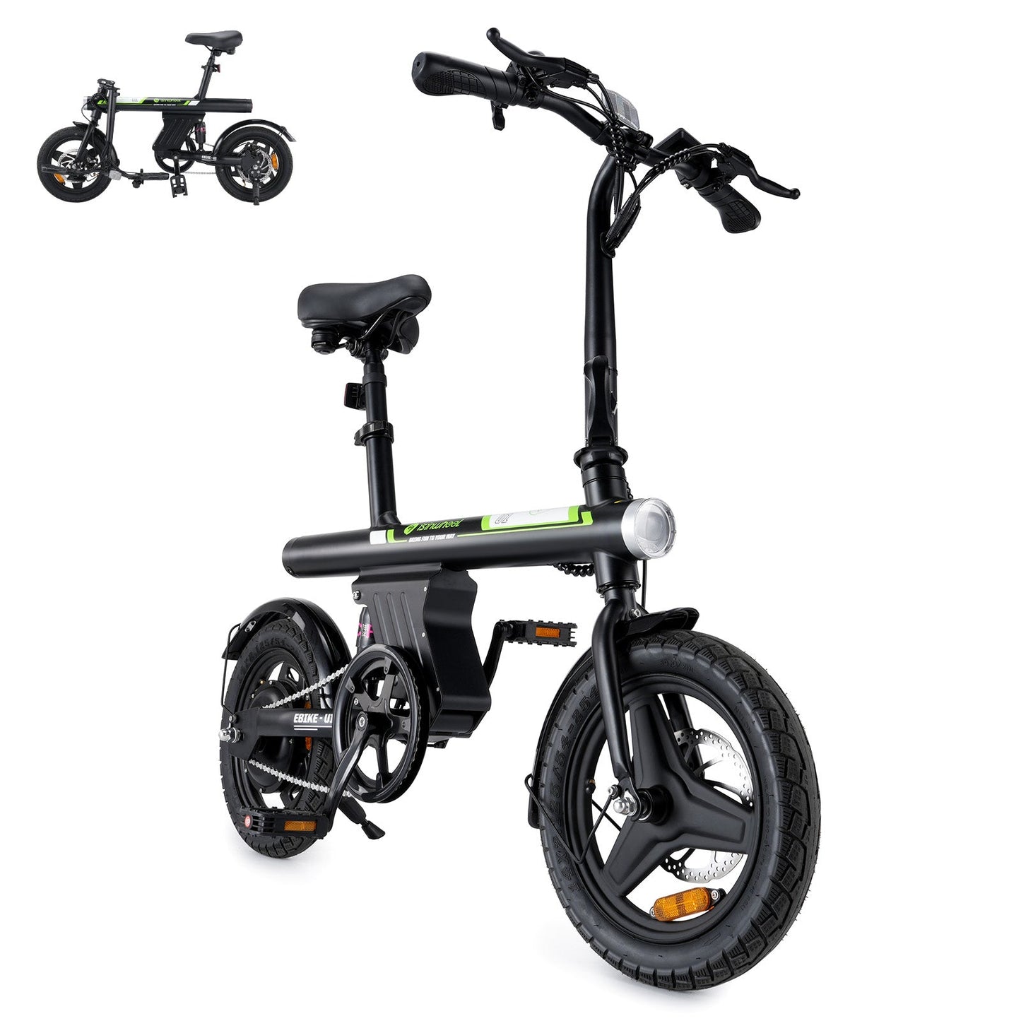 isinwheel U1 Folding Electric Bike for Adults and Teens