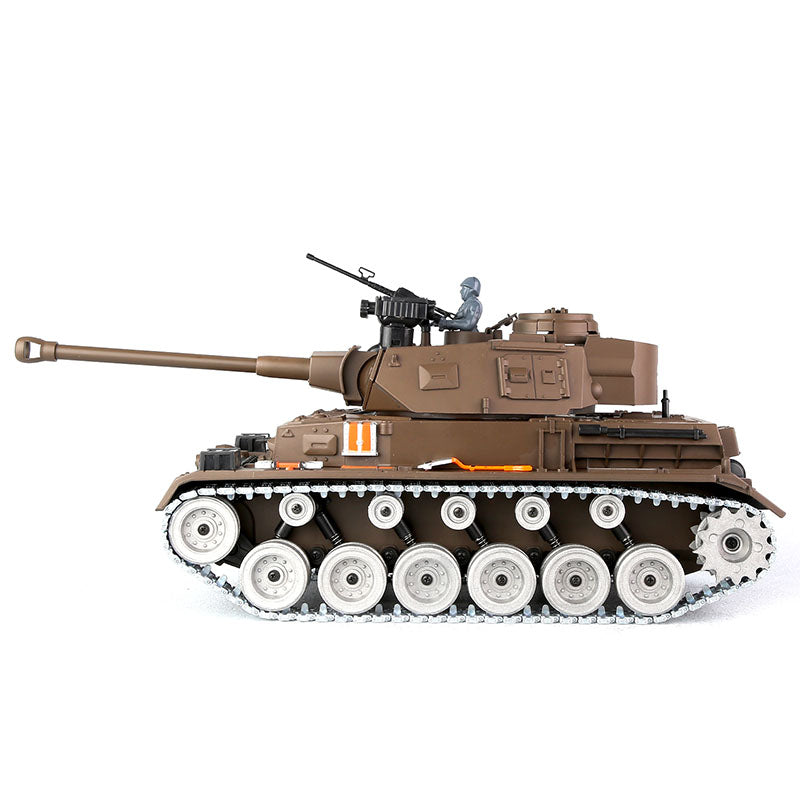 RC Tank Germany lV ZY 826 PRO 1:18 RC Car Metal Track Metal Road Wheels Electric Battle RC Tank Toy