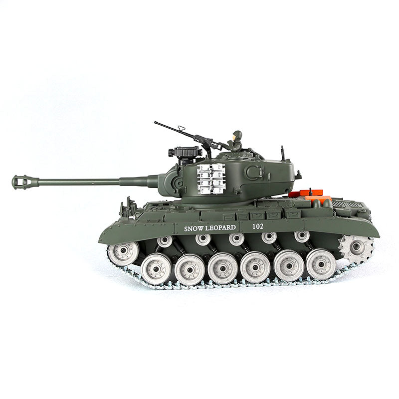 RC Tank US M26 Pershing ZY 814 PRO 1:18 RC Car Metal Track Metal Road Wheels Electric Battle RC Tank Toy