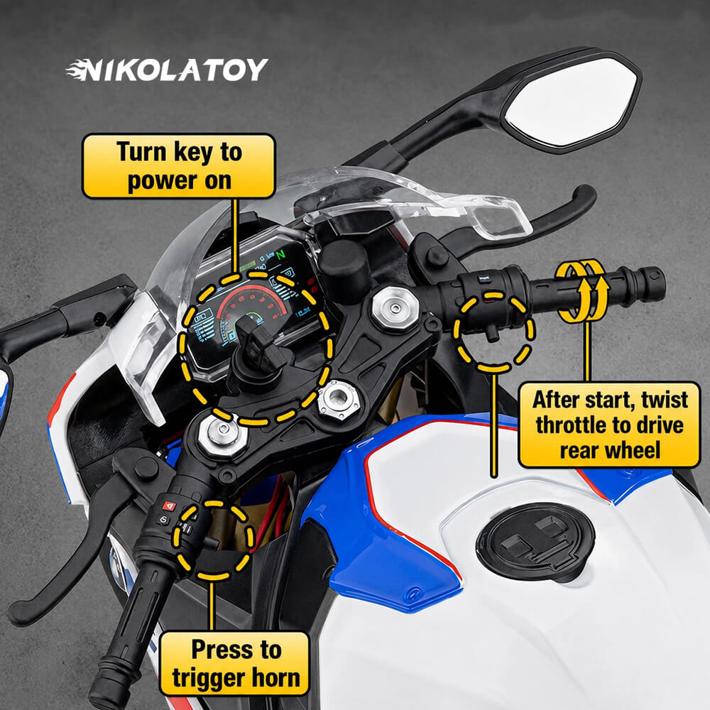1/6 BMW S1000RR Alloy Dynamic Motorcycle Model