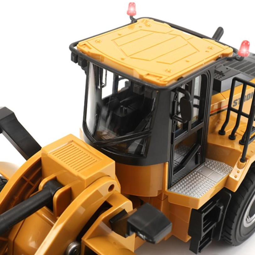 Huina 1567 RC Alloy Excavator bulldozer 6CH 1:24 2.4GHz Engineering Toy Car