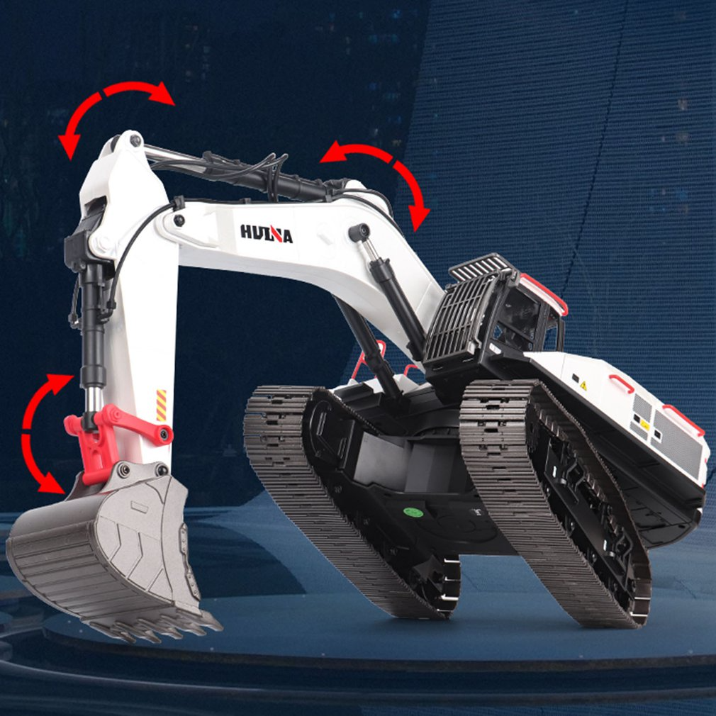 Huina 1594 Alloy Excavator 1:14 2.4G 22CH With LED Light/Sound Excavator Toys