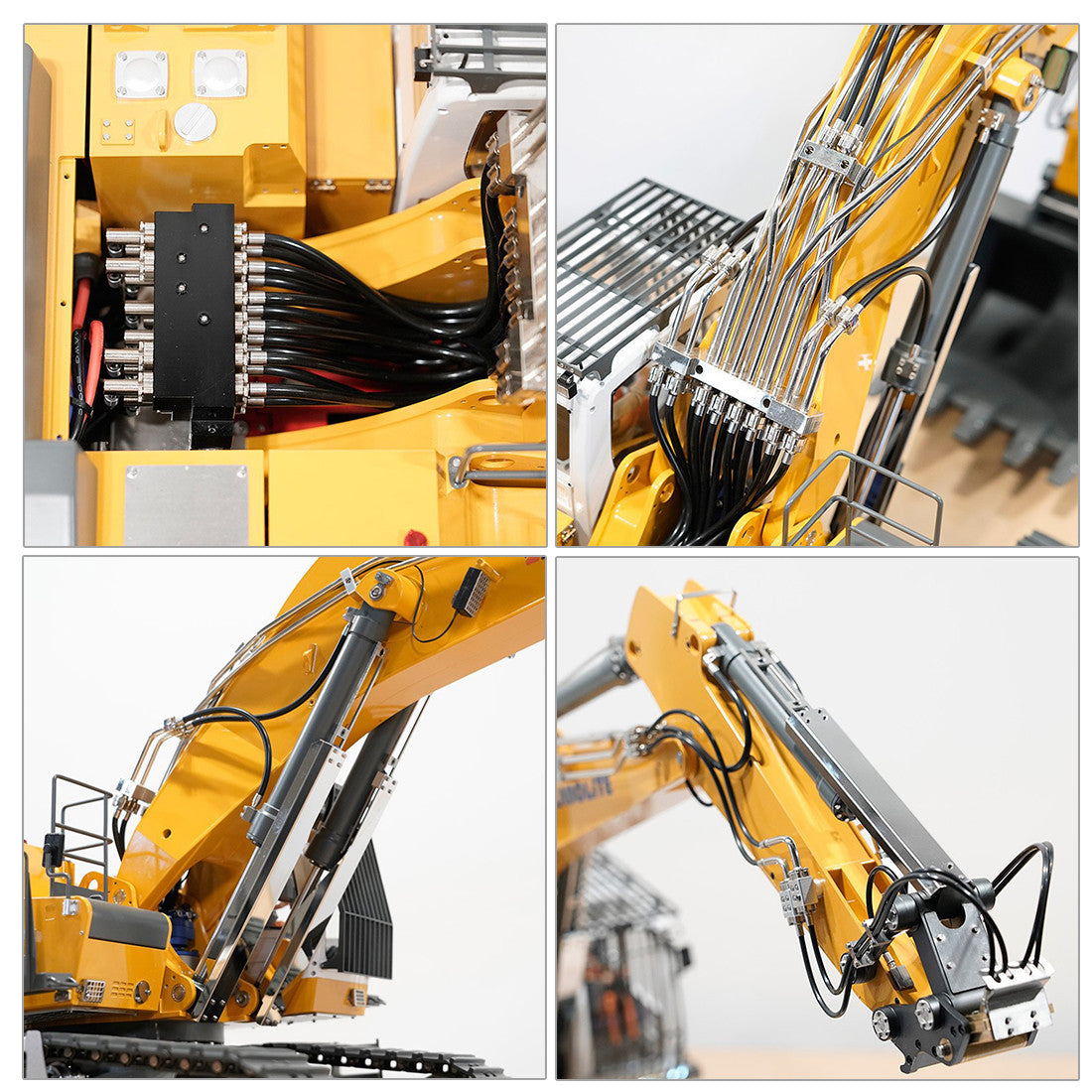 Huina Kabolite K970 Full Alloy Excavator Simulation Hydraulic Excavator RC Car High Quality Toy Gift