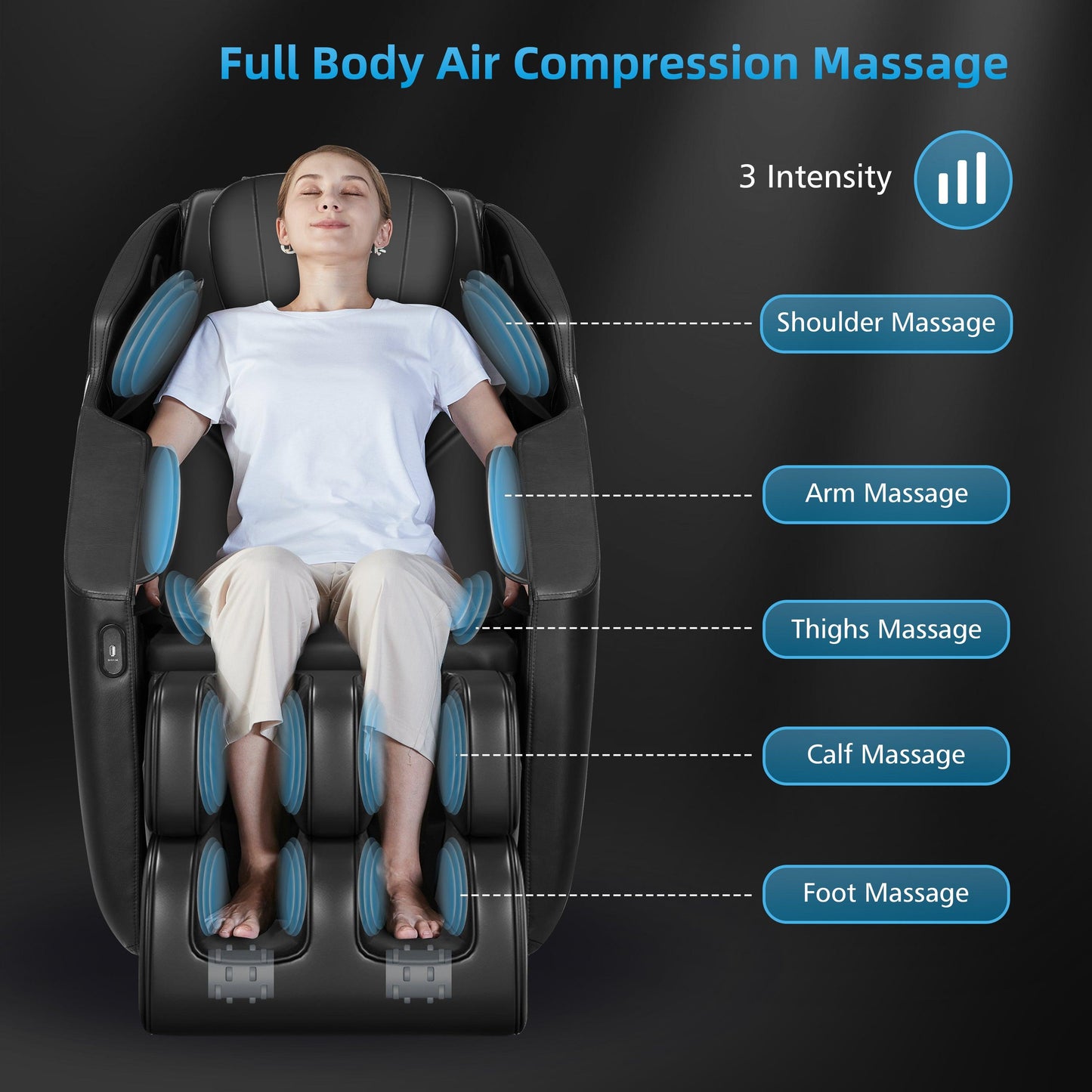 Comfier Massage Chair Recliner, AI-powered, Full Body Massage Recliner Chair, Zero Gravity, Bluetooth Speaker CF-9212
