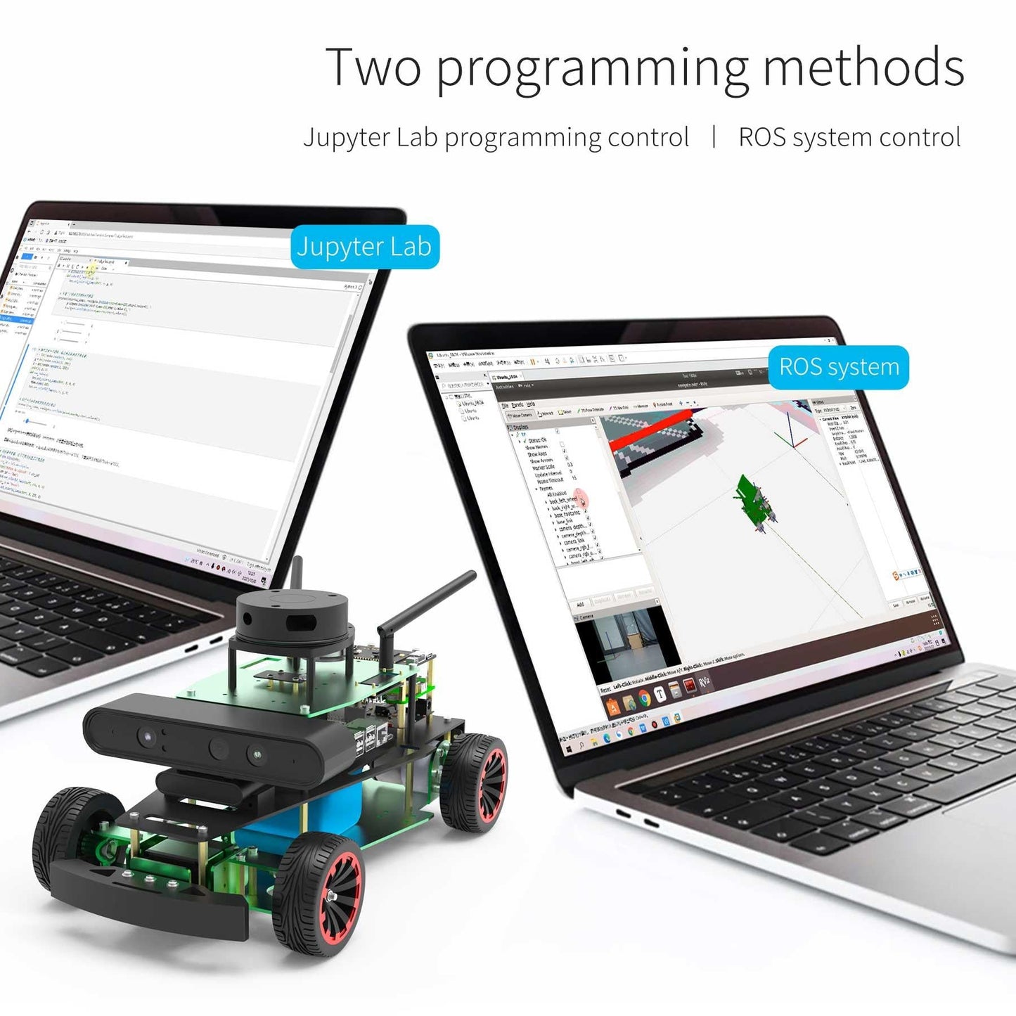ROSMASTER R2 ROS STEM Education Python Programming Robot with Ackermann structure for Jetson NANO 4GB/Xavier NX/TX2 NX/RPi 4B