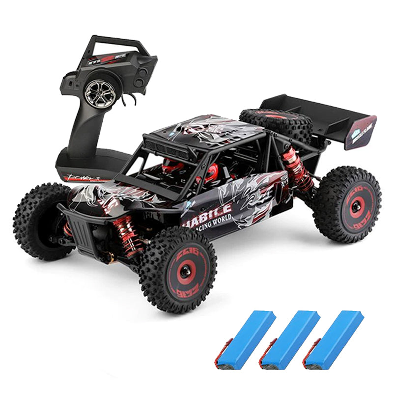 WLtoys 124016 4WD RC Car High Speed 75KM/H 1:12 2.4G Brushless Motor Desert Off-Road Car Metal Chassis