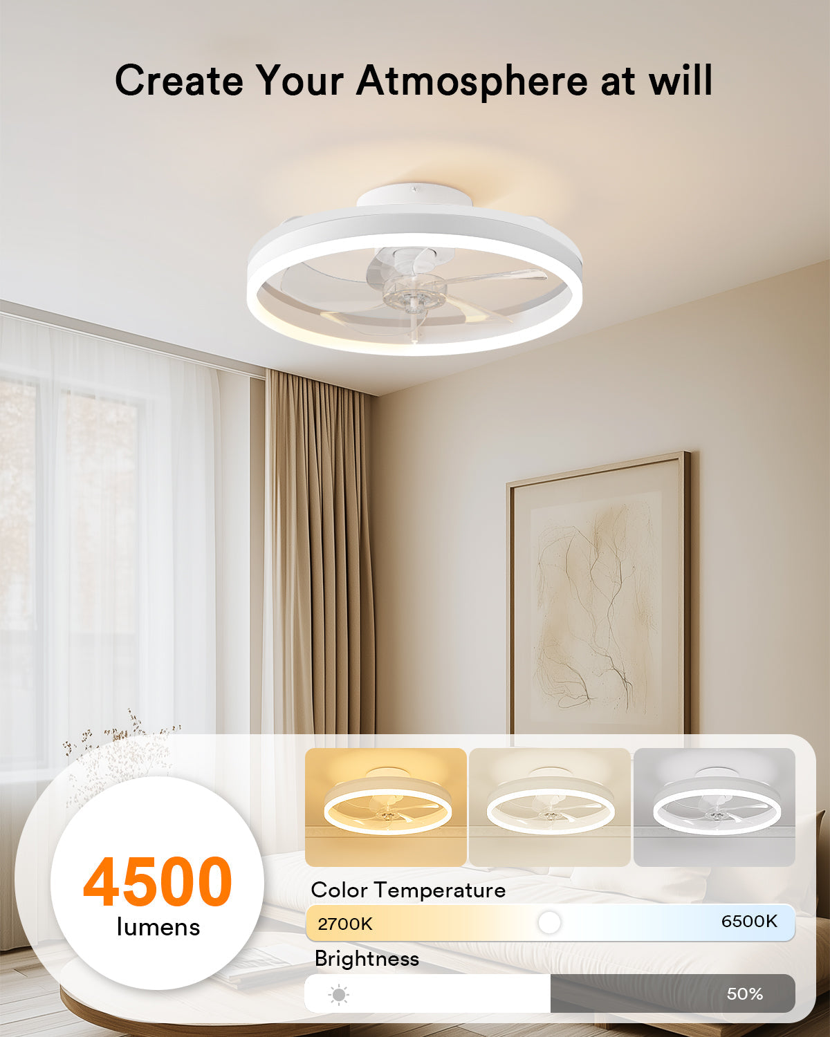 Lumary Smart Ceiling Fans with Lights