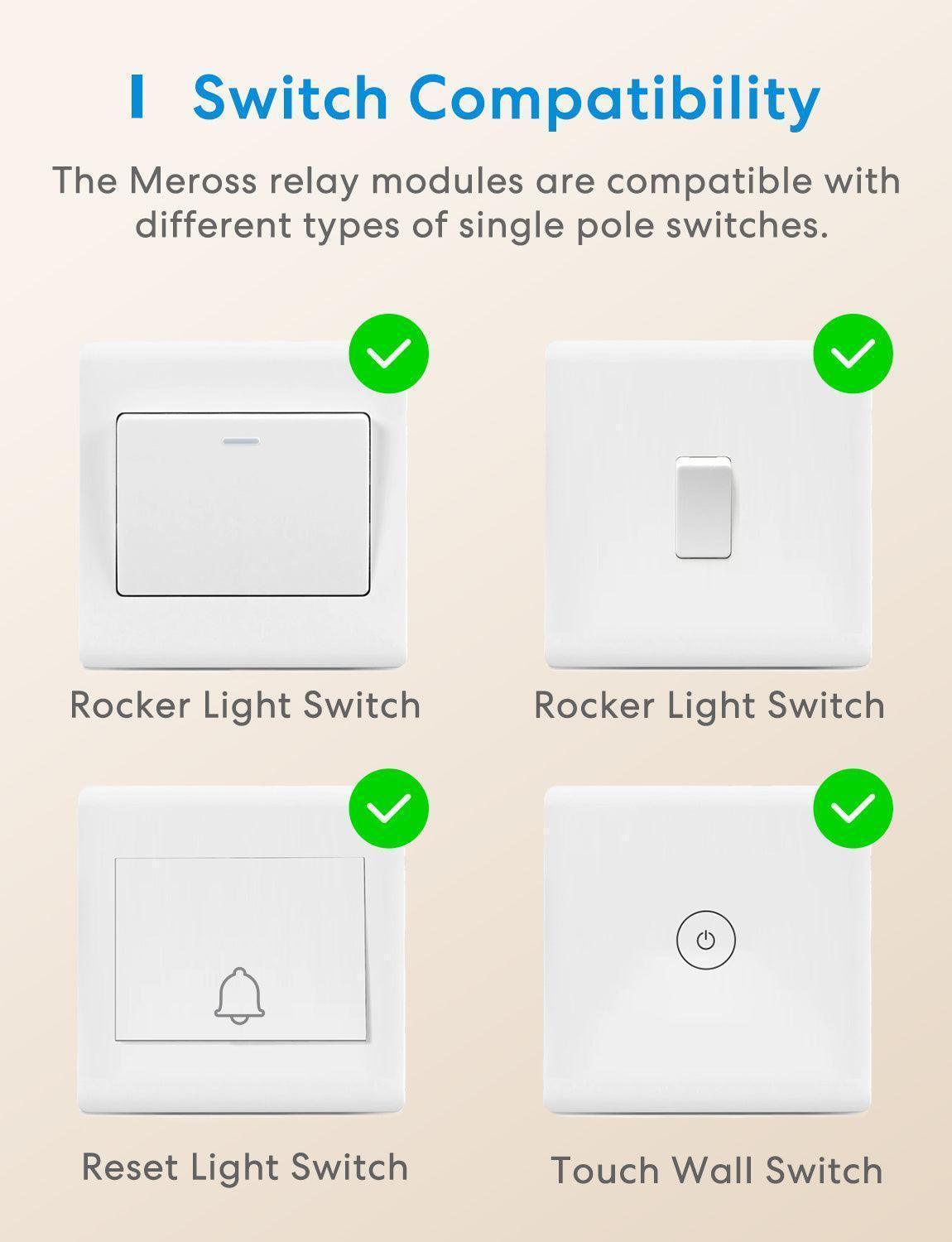 مفتاح حائط ذكي من Meross Matter، MSS815MA