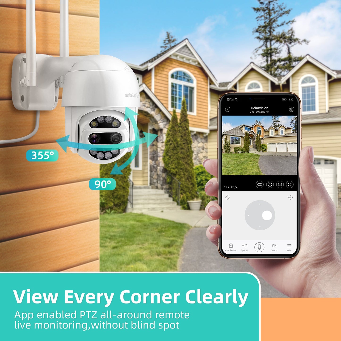 HeimVision Protect D1 PTZ Outdoor Security Camera