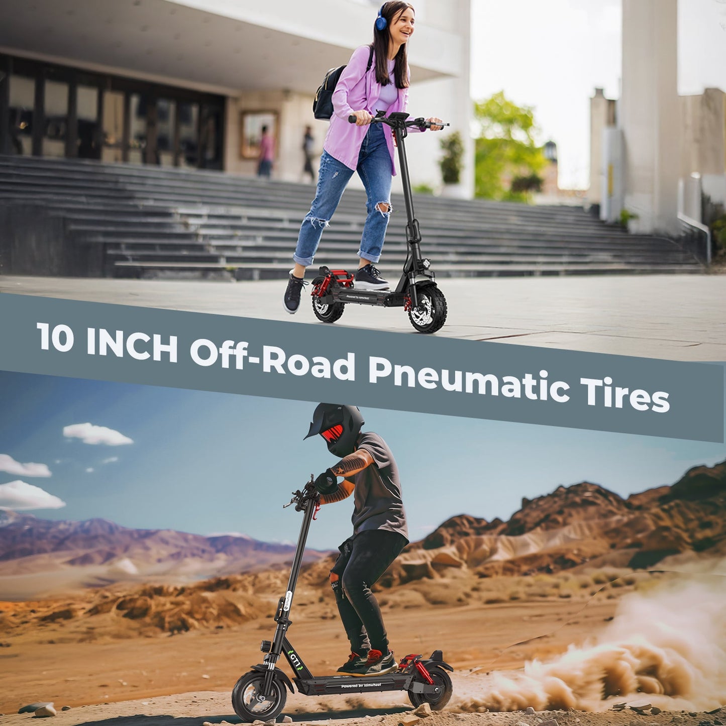 isinwheel GT1 Off Road Electric Scooter 800W