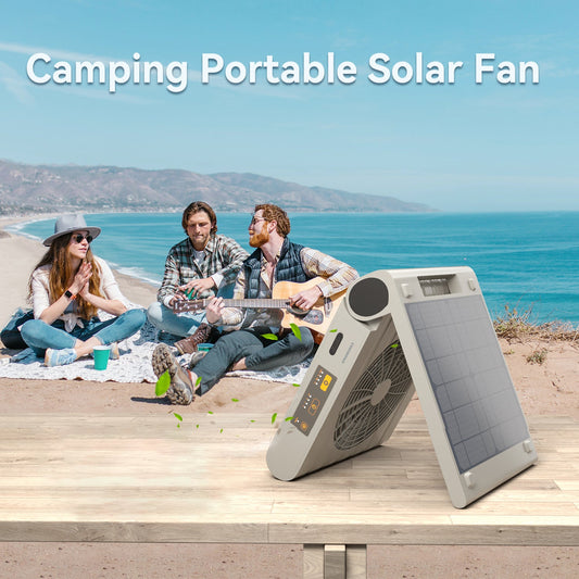 ITEHIL Portable Solar Fan & Power Bank