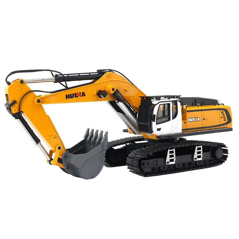 Huina 1599 Excavator 24CH Ultra-Wide Alloy Engineering Vehicle RC Electric 1:14 Excavator Outdoor Toy with Light/Sound