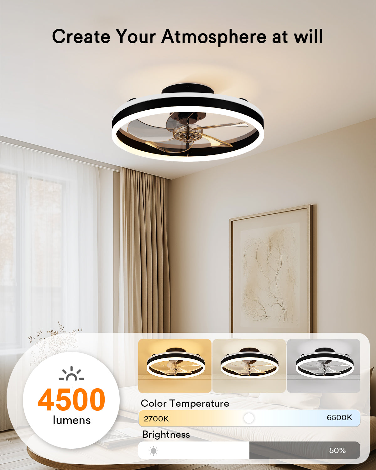 Lumary Smart Ceiling Fans with Lights