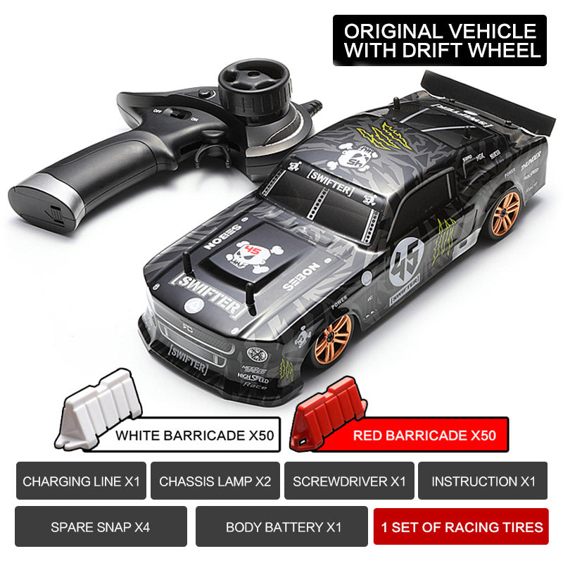 KAMTOM KM1801 RC Drift Car 1:18 4WD Full-Scale Professional Drift Model Car High Speed Racing Car With Light