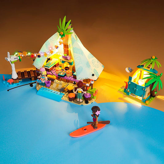 Kit de iluminación LEGO® Stylish Beach Glamping n.° 41700