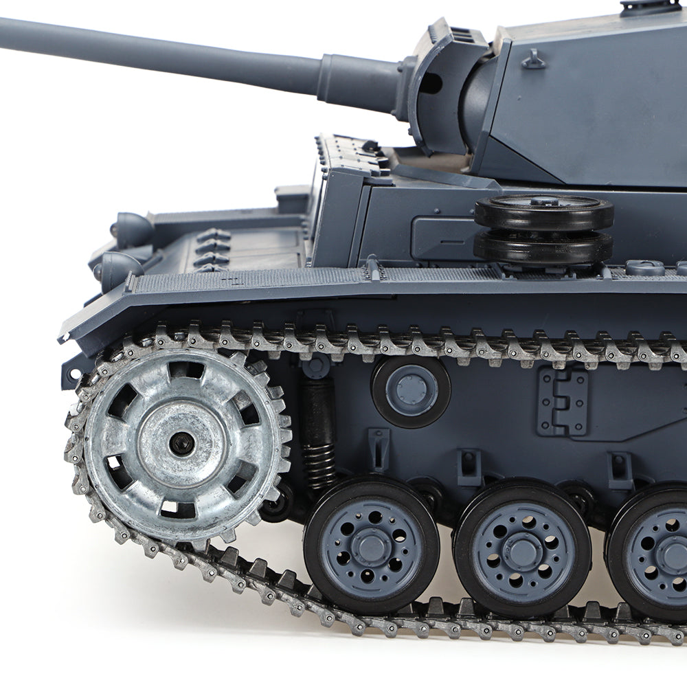RC Tank Heng Long 3848-1 Germany Panzer III 1/16 Upgrade Metal RC Tank toys