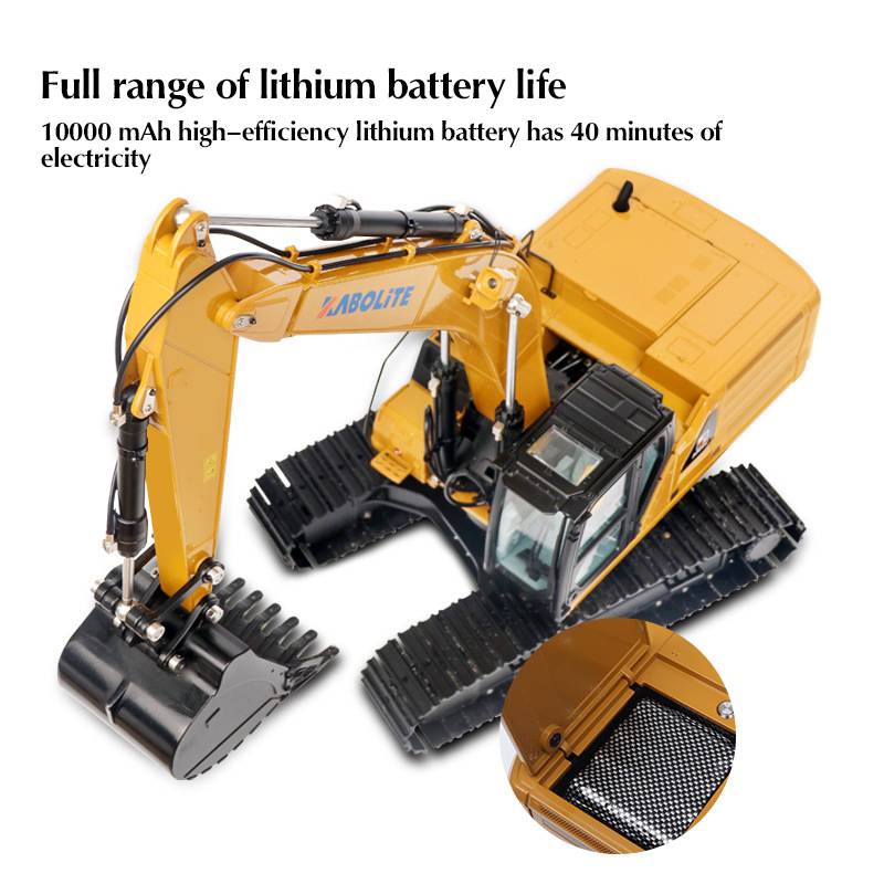 Huina Kabolite K336GC Full Alloy Excavator Simulation Hydraulic Excavator HighQuality RC Car Toy