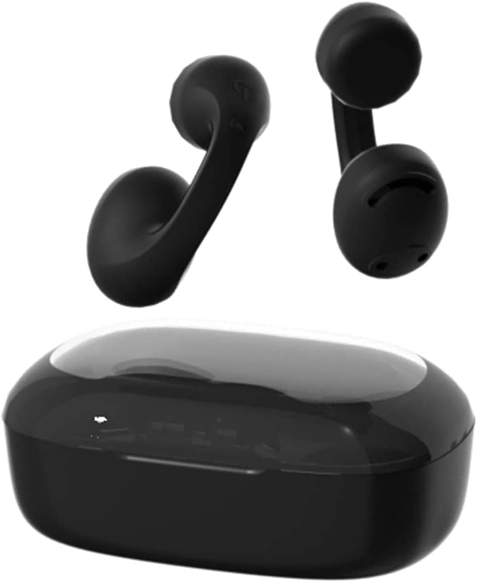 Wireless Ear Clip Bone Conduction Headphones Clip On Open Ear Bone Conduction Earbuds Headphone Cycling Running Workout Earbuds Bluetooth Work Headphones Bone Conducting Induction Earphones