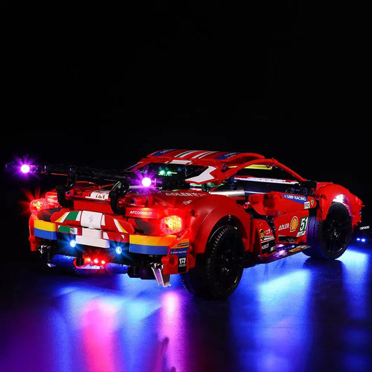 Kit de iluminación LEGO Ferrari 488 GTE n.° 42125