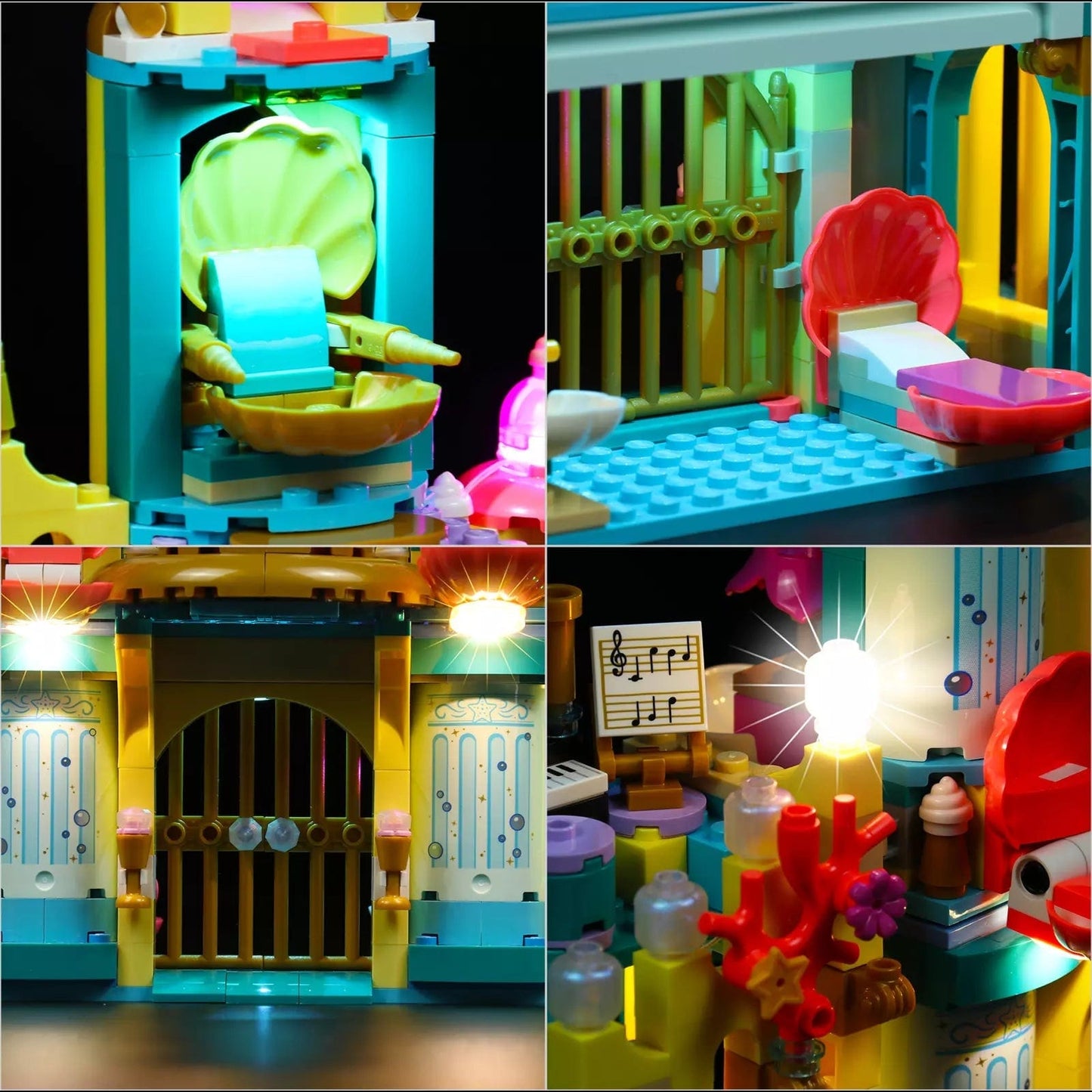 Kit de iluminación LEGO Ariel's Underwater Palace n.° 43207