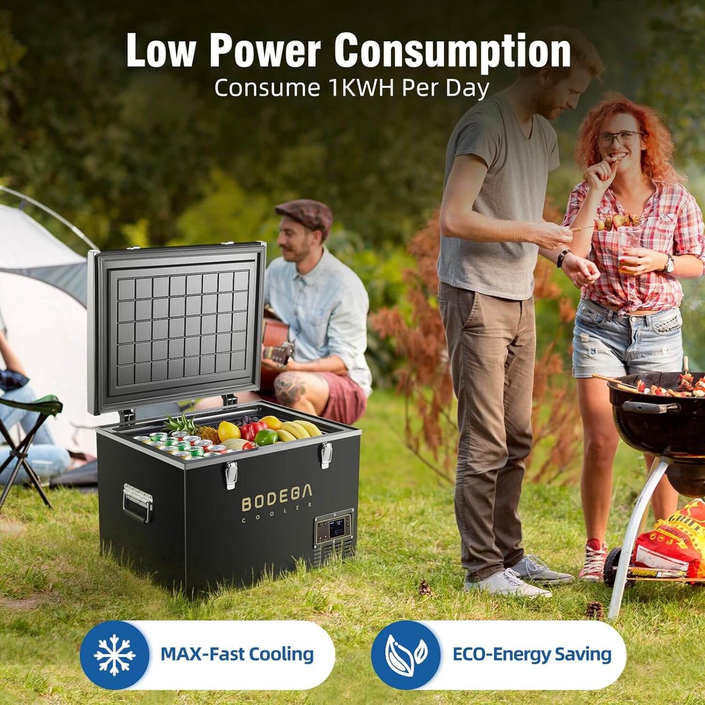 BODEGAcooler Portable Refridgerator 48Qt/45L with a Basket
