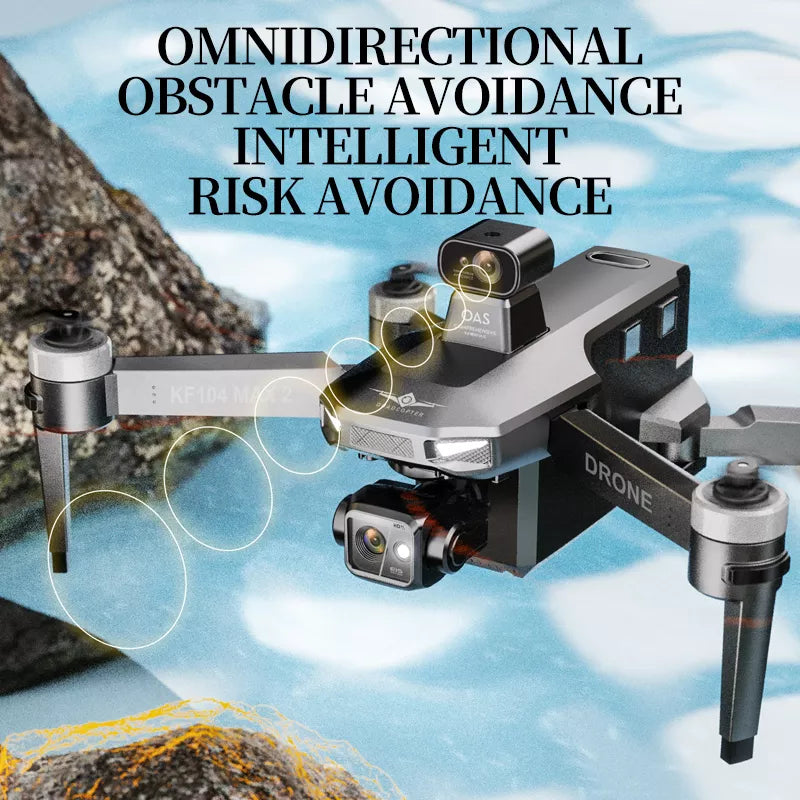 KF104 MAX2 NEW 8K Drone EIS Camera 3-Axis Gimbal Intelligent Obstacle Avoidance 5G GPS Quadcopter with Screen Remote control
