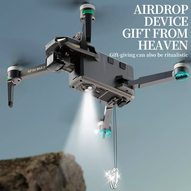 KF104 MAX2 NEW 8K Drone EIS Camera 3-Axis Gimbal Intelligent Obstacle Avoidance 5G GPS Quadcopter with Screen Remote control