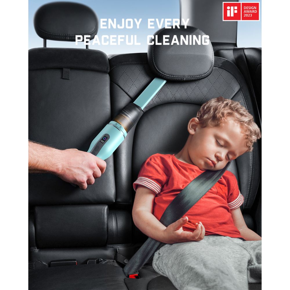Fanttik Slim V7 Pocket Cordless Car Vacuum RobustClean® Light Blue