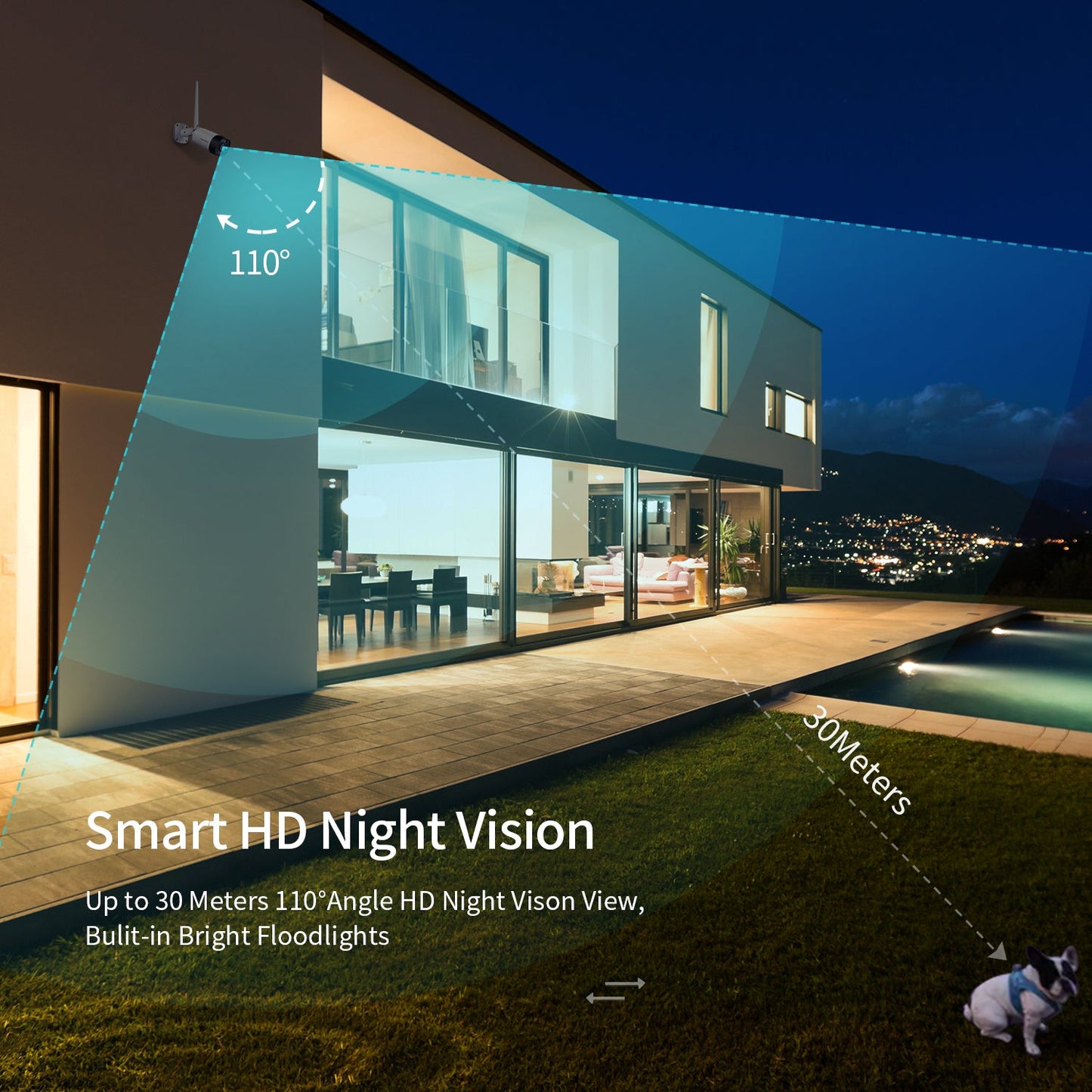 HeimVision HM311 3MP Security Camera with Floodlights
