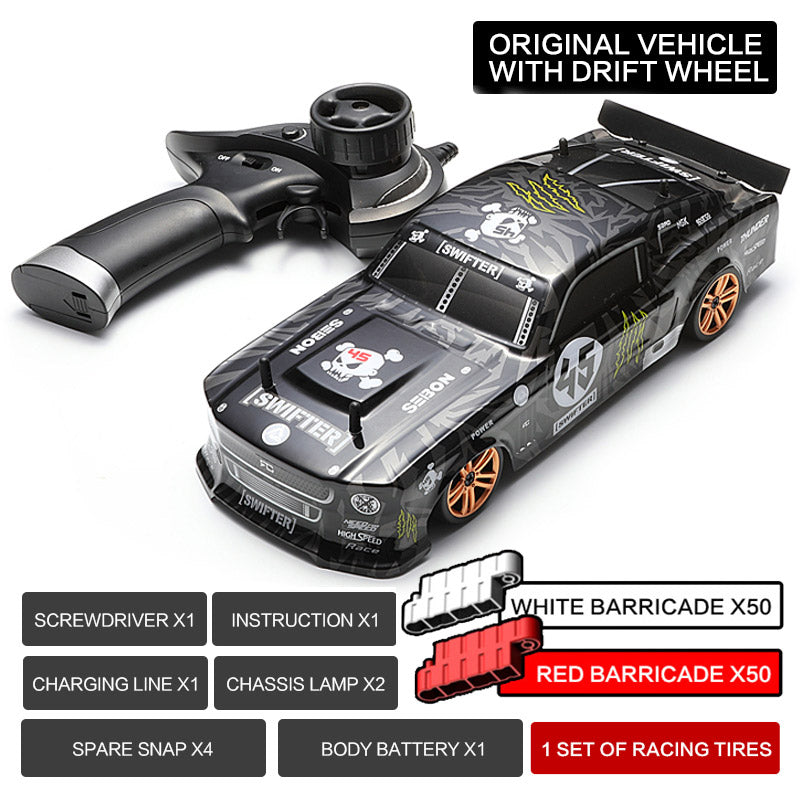 KAMTOM KM1801 RC Drift Car 1:18 4WD Full-Scale Professional Drift Model Car High Speed Racing Car With Light
