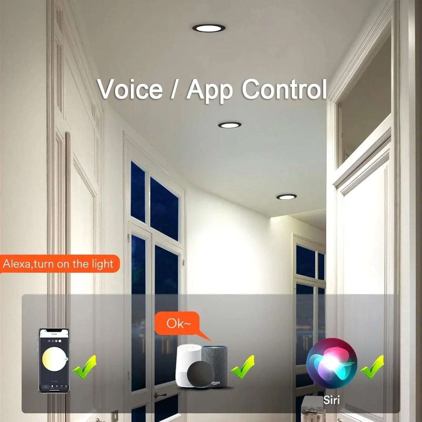 Lumary Smart Wi-Fi Canless Recessed Lights (COLOR/SIZE/PCS)