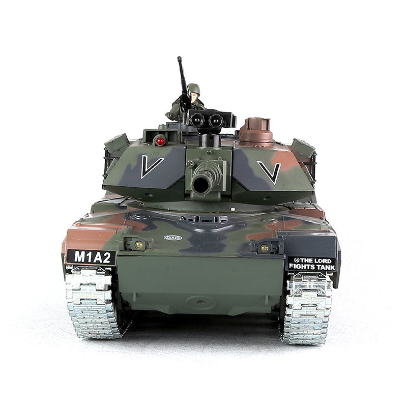 RC Tank US M1A2 ZY 817 PRO 1:18 RC Car Metal Track Metal Road Wheels Electric Battle RC Tank Toy