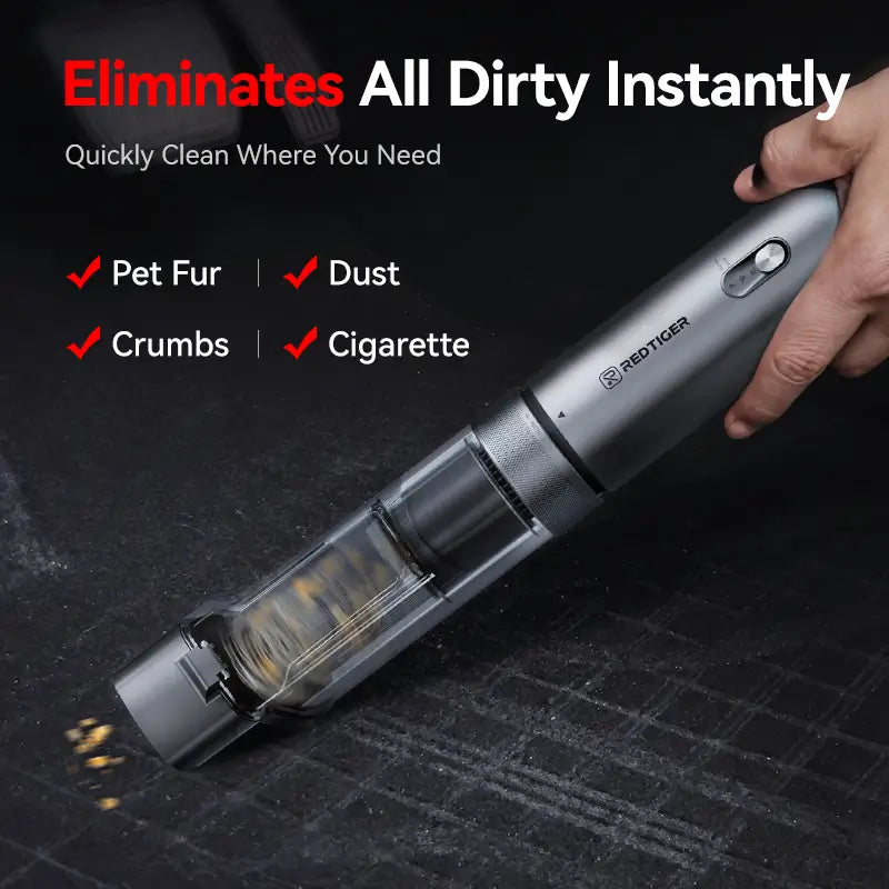 REDTIGER Car Vacuum Wireless Portable Handheld 21000PA