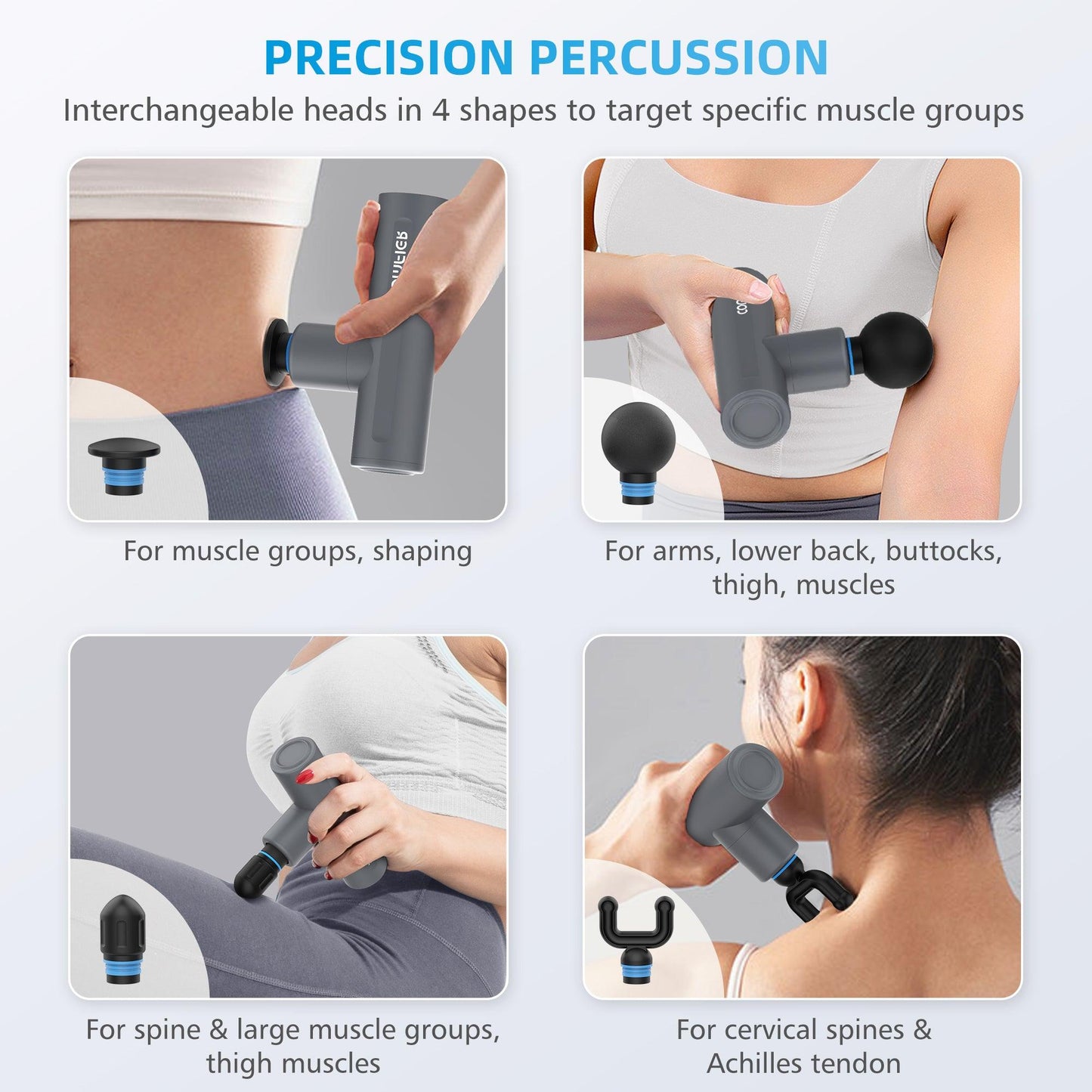 Comfier Mini Massage Gun,Upgrade Pocket Sized Percussion Muscle Massager Gun CF-4910