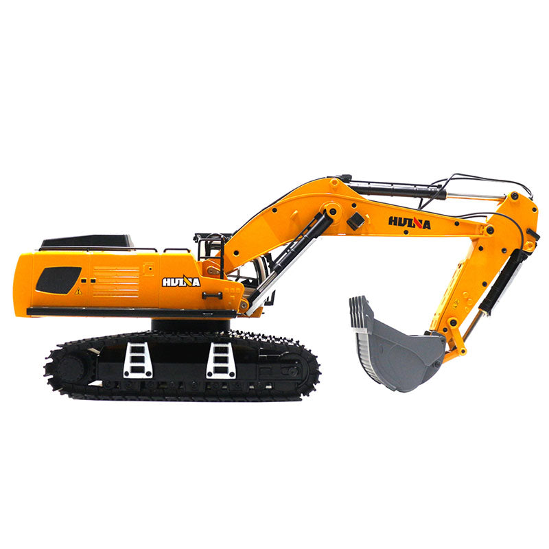 Huina 1599 Excavator 24CH Ultra-Wide Alloy Engineering Vehicle RC Electric 1:14 Excavator Outdoor Toy with Light/Sound