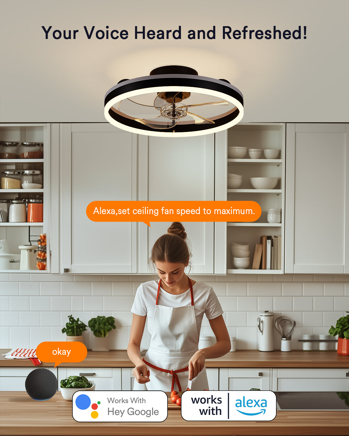 Lumary Smart Ceiling Fans with Lights