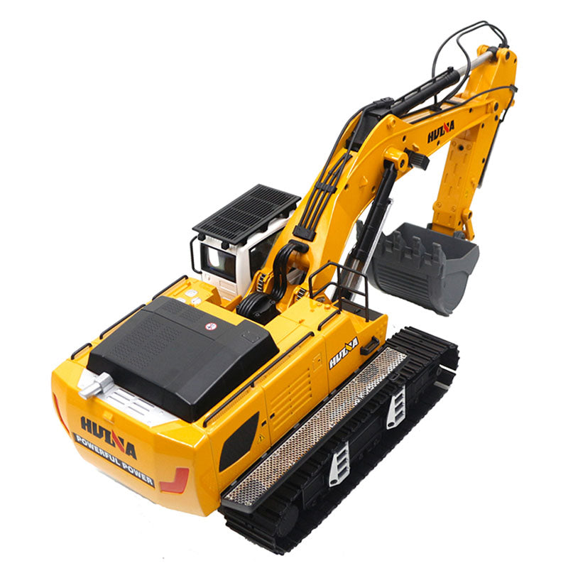 Huina 1599 Excavator 24CH Ultra-Wide Alloy Engineering Vehicle RC Electric 1:14 Excavator Outdoor Toy with Light/Sound