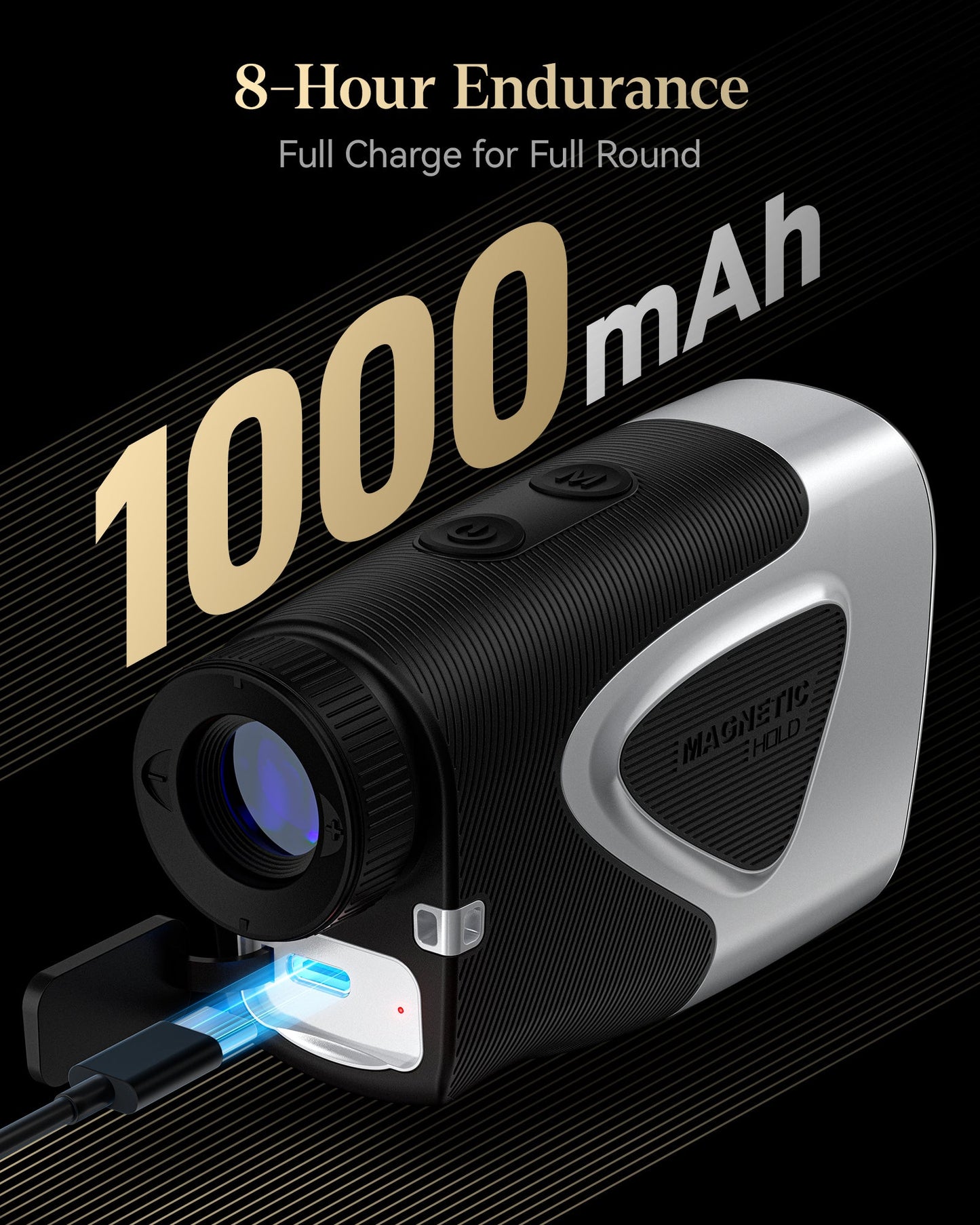 Redtiger Light-Adaptive Upgraded Laser Golf Rangefinder For 1200 Yards