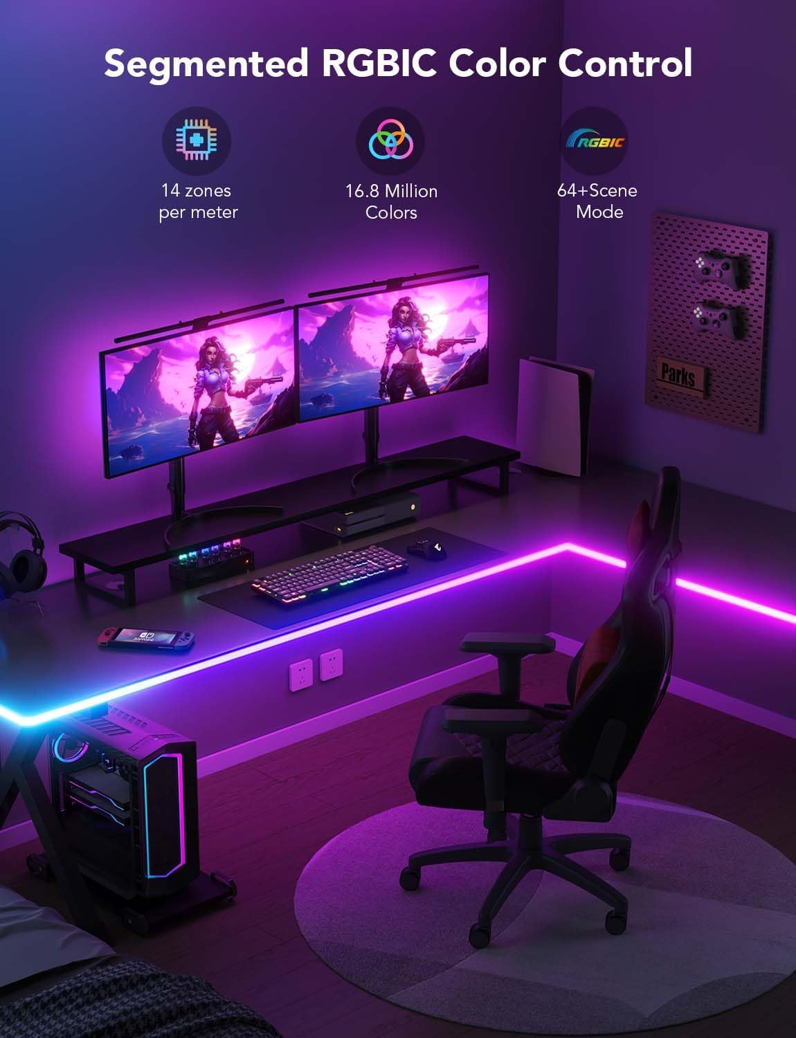 Govee RGBIC LED Neon Rope Lights for Desks