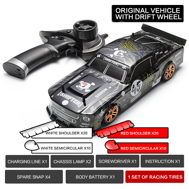 KAMTOM KM1801 RC Drift Car 1:18 4WD Full-Scale Professional Drift Model Car High Speed Racing Car With Light